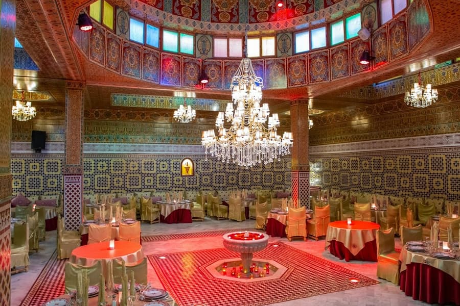 Marrakesh: Dinner Show at Dar Essalam Restaurant, at Marrakesh Food & Drinks, Marrakesh