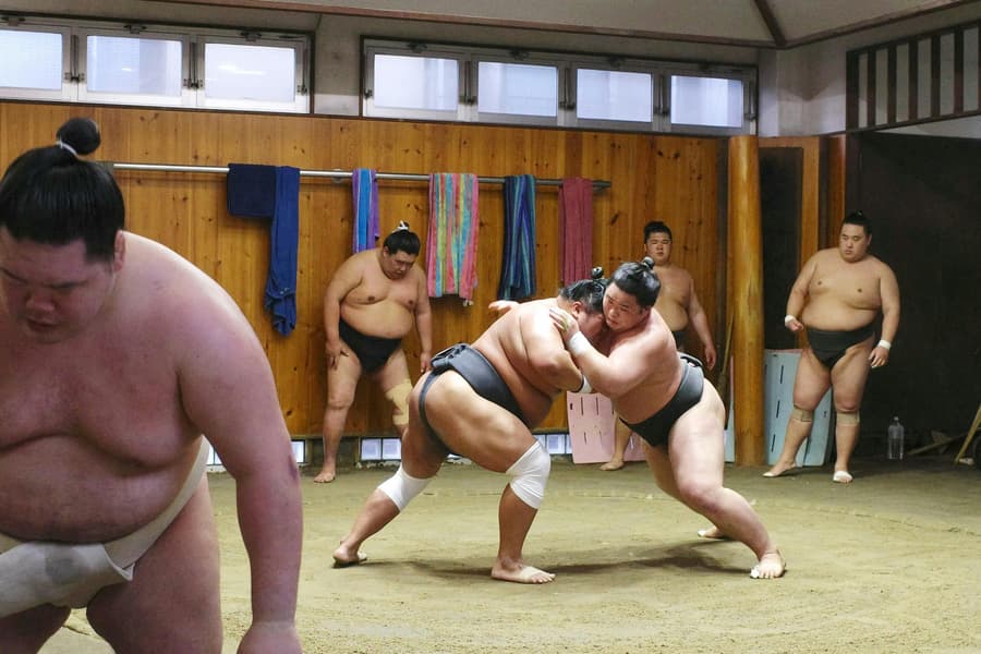 Premium Professional Sumo Morning Practice Experience in Asakusa, at 1-chōme-16-5 Hashiba
