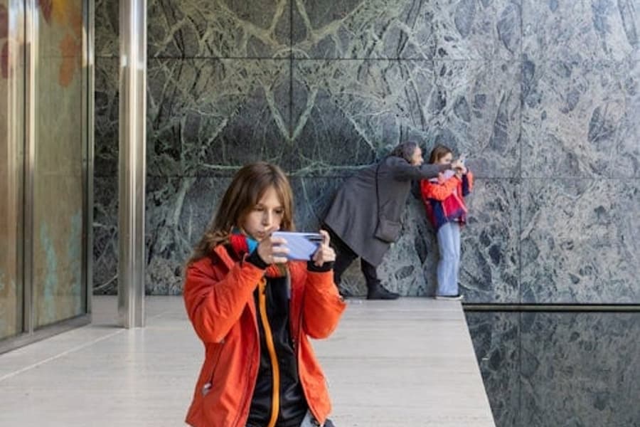 Mies van der Rohe Pavilion: Entry + Look, Frame, Click! Family Workshop, at Mies van der Rohe Pavilion