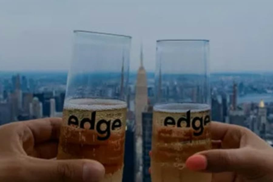 Edge NYC: Entry + Champagne, at Edge NYC