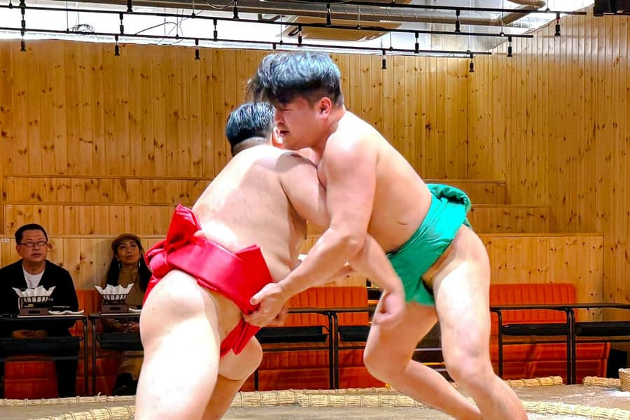 Sumo Show with Chanko-Nabe Dinner, Souvenir Photo & Ring Challenge · Asakusa tickets at ASAKUSA SUMO CLUB