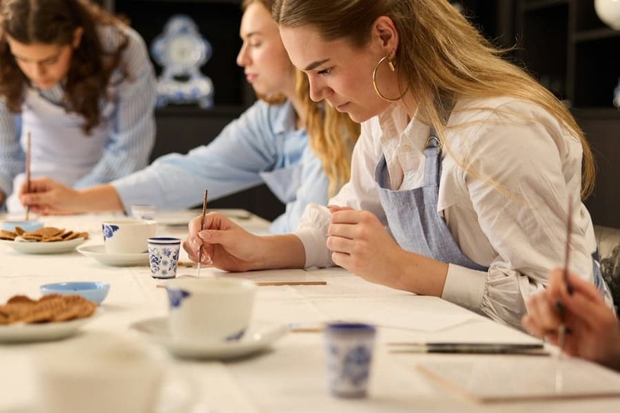 Amsterdam: Traditional Dutch Blue Tile Painting Workshop, at Amsterdam City Tours