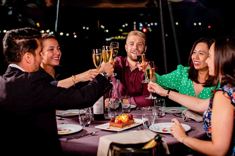 Bateaux Parisiens Seine River Dinner Cruise with French Premium Menu, at Bateaux Parisiens