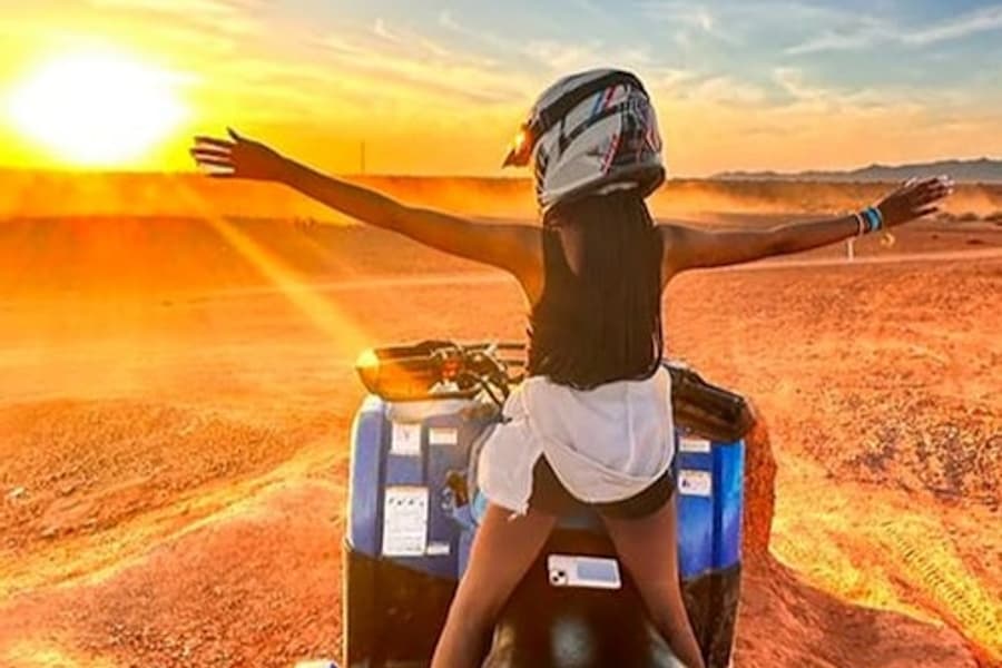 Palmeraie Desert: Half-Day Guided Quad Adventure + Transfers from Marrakesh, at Quad Biking Marrakech