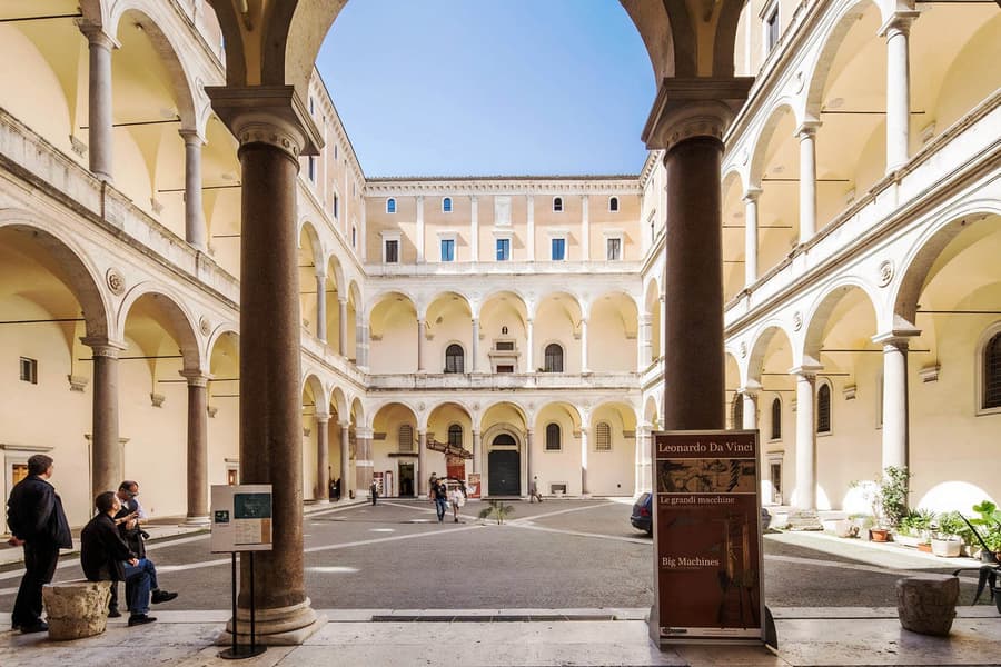 Rome Treasure Hunt Game with Leonardo da Vinci tickets at Leonardo da Vinci exhibition entrance