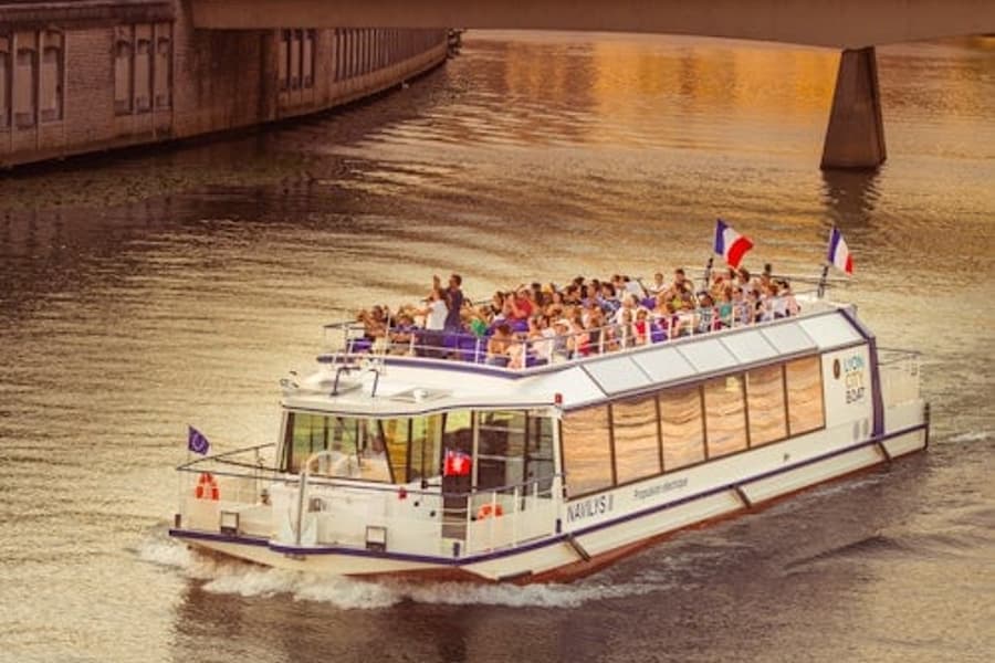 שייט מודרך לצפייה בנופים על נהר סון מאת Les Bateaux Lyonnais, Lyon