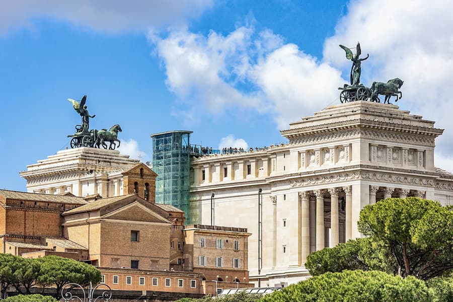 بلیط محراب وطن، موزه و آسانسور شیشه‌ای, at Monument to Victor Emmanuel II, Rome