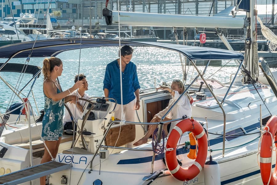 Barcelona Sightseeing Cruise on a Sailing Yacht, at Marina Vela Barcelona