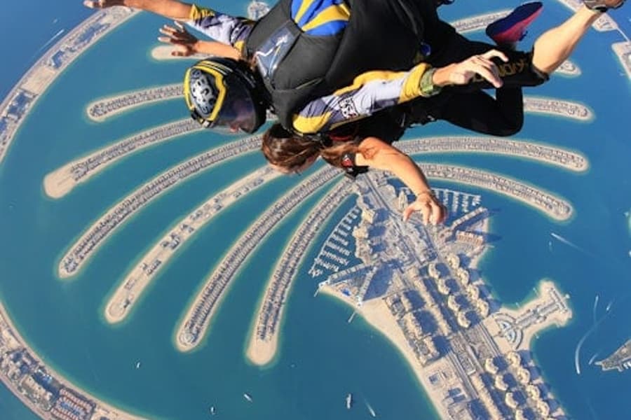 Dubai: Skydive over The Palm + Photos and Video, at Dubai Skydive