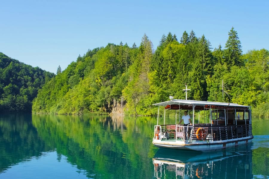 Plitvice Lakes National Park Entry with Panoramic Train & Boat Ride, at Plitvice Lakes National Park, Split