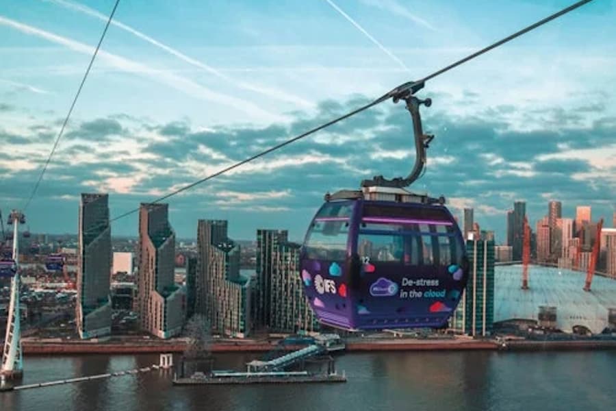 Uber Boat by Thames Clippers: 1-Day Hop-on Hop-off & London Cable Car, at Thames River Cruises