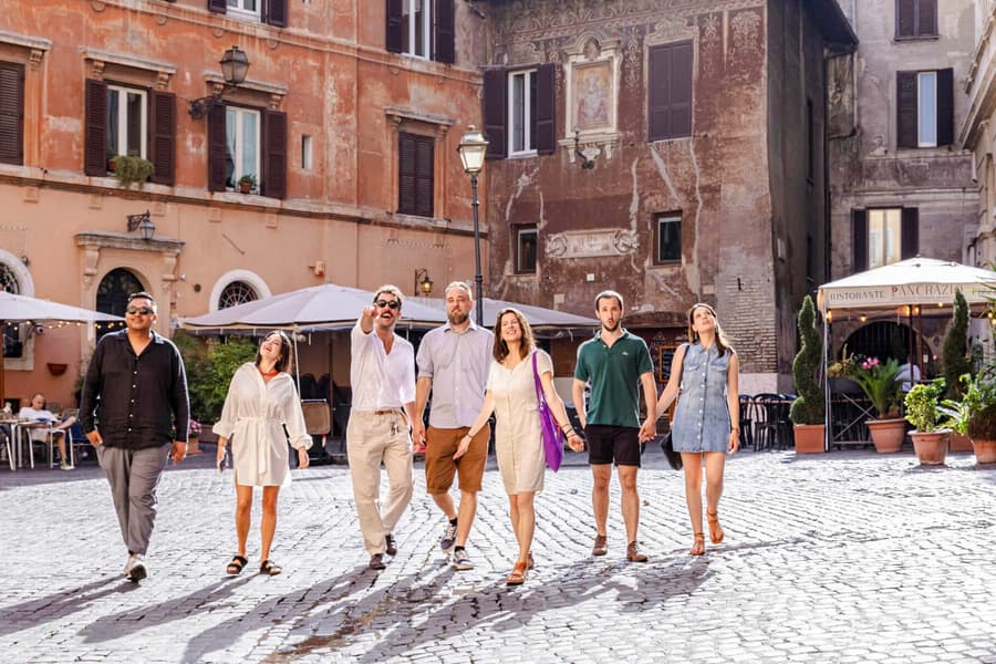 Twilight Food Tour in Trastevere, at Piazza S. Bartolomeo All'Isola, 00186 Roma RM, Italy, Rome