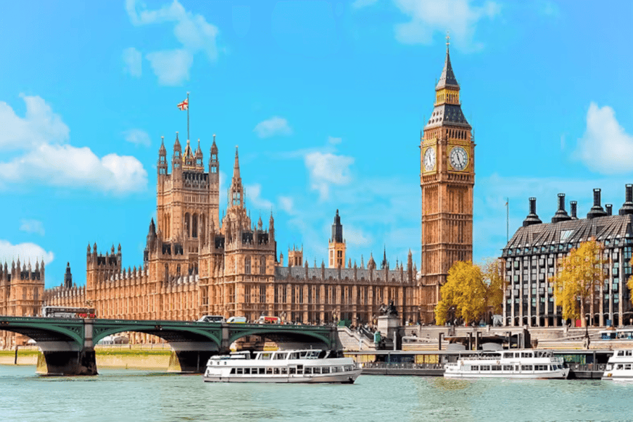 Thames Sightseeing Cruise from Westminster to Greenwich, at Westminister Pier
