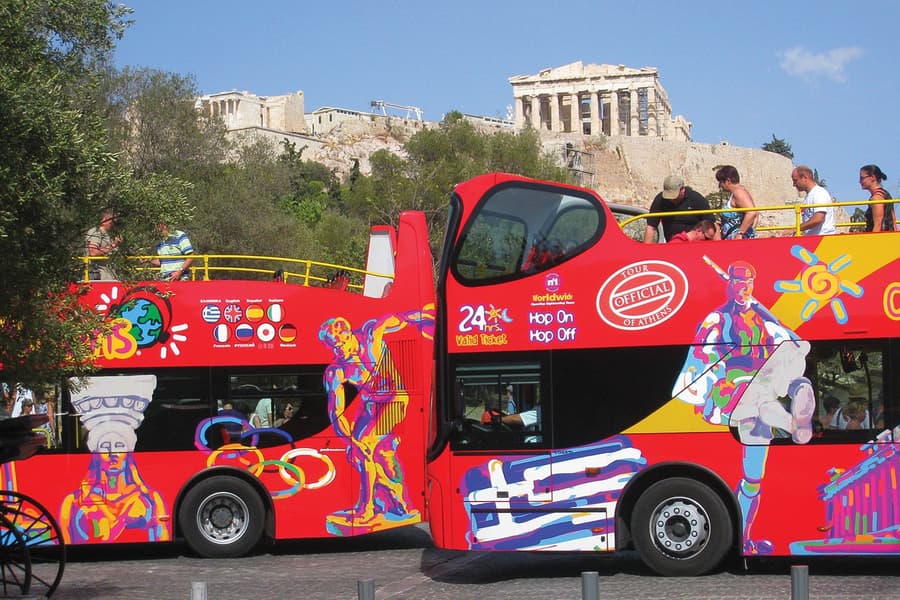 Passeio Turístico pela Cidade: Ônibus Hop-on Hop-off em Atenas, Pireu e Riviera, Athens
