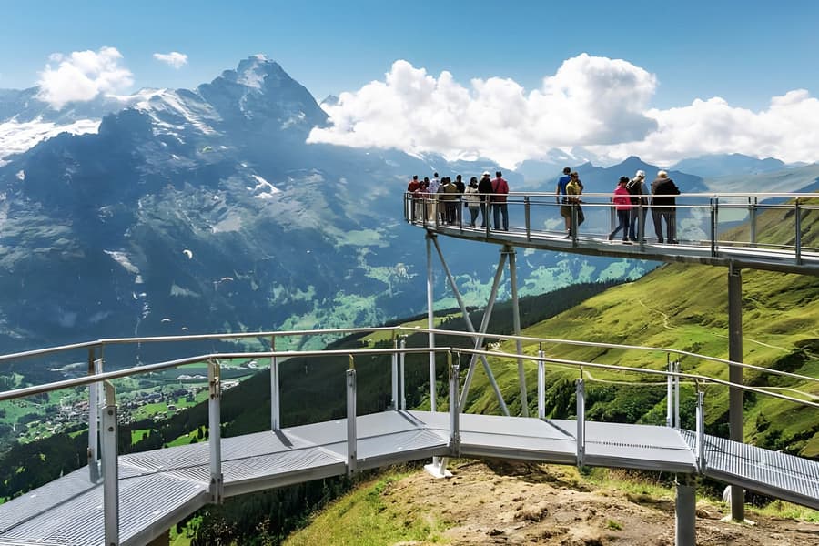 Từ Lucerne: Grindelwald First - Cuộc Phiêu Lưu Đỉnh Cao, at Tourist Bus Parking Landenberg, Interlaken