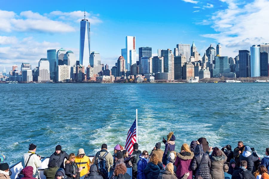 Frihedsgudinden & NYC Vartegn 1,5-timers Sightseeing Cruise, New York