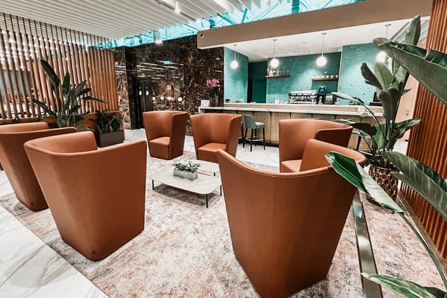 Rome Leonardo da Vinci-Fiumicino Airport: Plaza Premium Lounge at Terminal 3, at Plaza Premium Lounge, Leonardo da Vinci–Fiumicino Airport, Rome