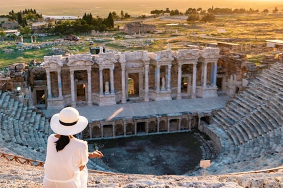 Hierapolis & Travertines of Pamukkale: Day Tour from Bodrum, Pamukkale