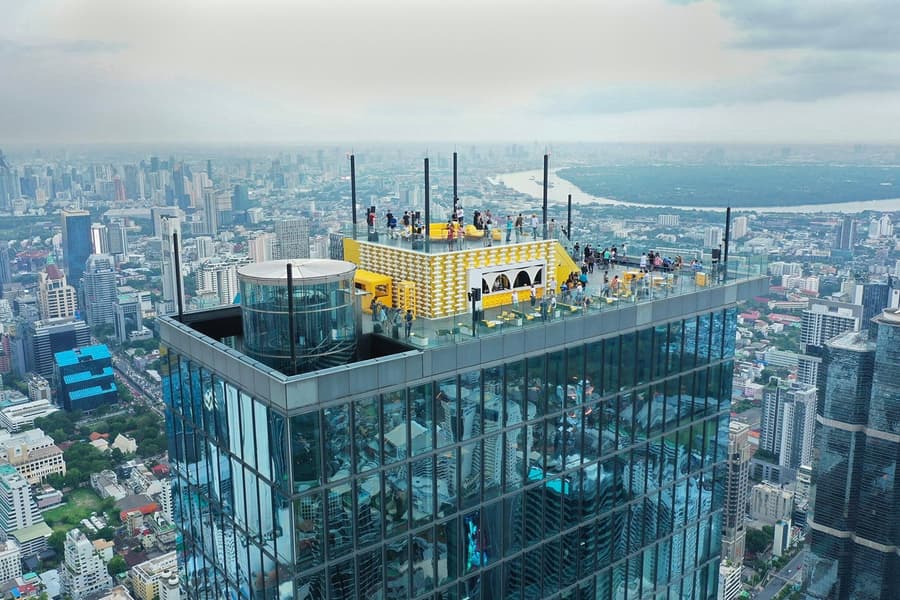 [Direct Entry] Mahanakhon SkyWalk Tickets with Rooftop Access, Bangkok