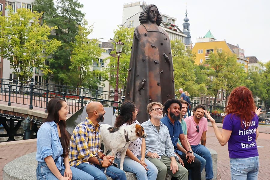 Small-Group Amsterdam Hidden Gems Walking Tour, at Monument Megadlé Jethomiem, Amsterdam