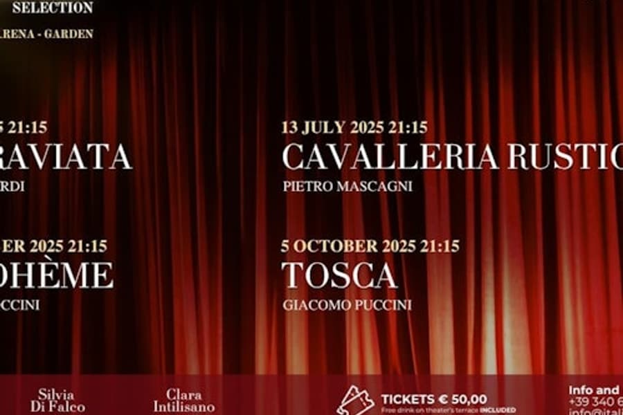 Italiensk opera Taormina: Forestillingsvalg + Snacks & Drikke, at Teatro Antico di Taormina, Taormina
