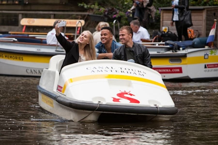 Amsterdam: Pedal Boat Rental from Rijksmuseum, at Amsterdam Boat Rental