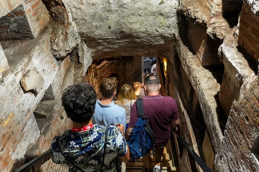 Capuchin Crypt & Roman Catacombs Guided Tour & Transfers, at Touristation Aracoeli