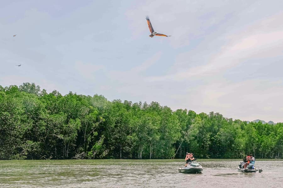 Jet Ski Tour ng UNESCO Kilim Geopark na may Libreng Drone Video, Langkawi
