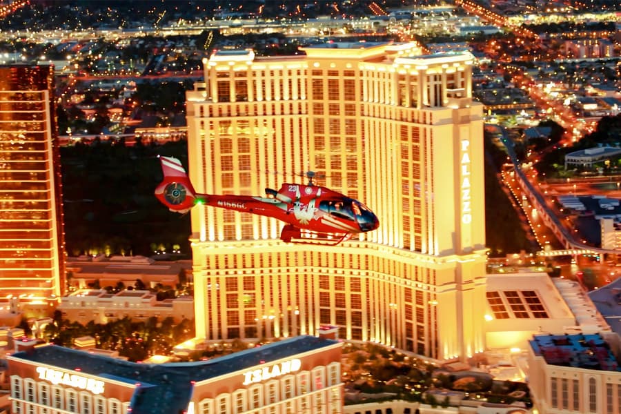 12-minutters nathelikoptertur over Las Vegas Strip, Las Vegas