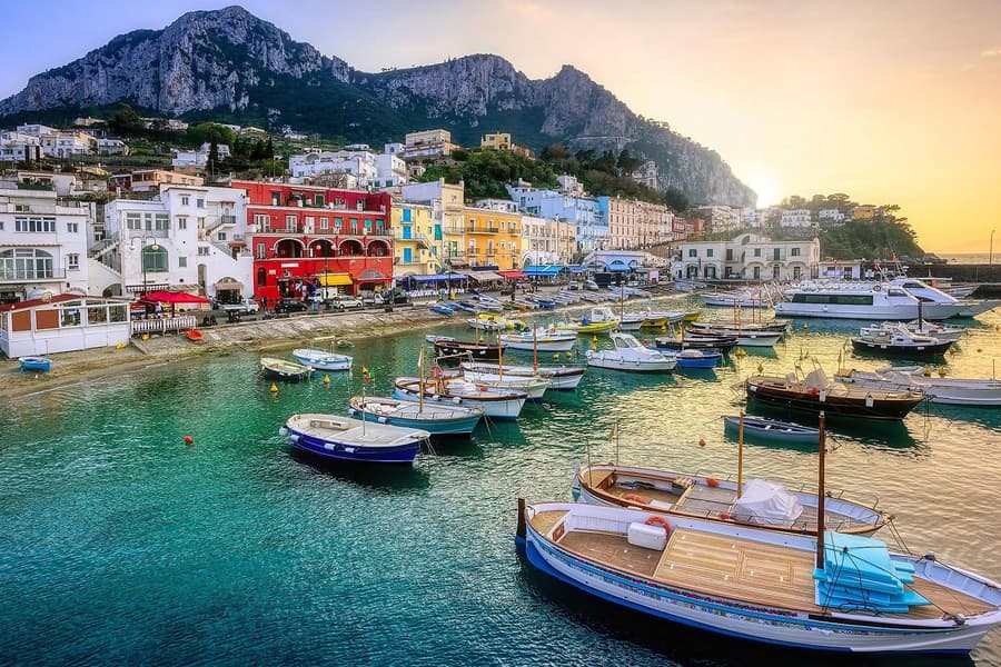 From Naples: Capri, Anacapri & Blue Grotto Private Tour with Lunch, Pompeii and Naples