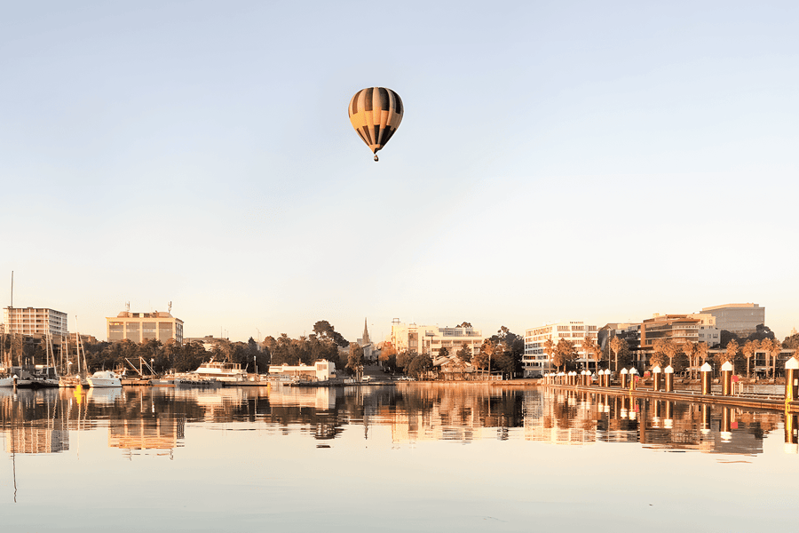 Great Ocean Balloon Flight - Geelong/Bellarine at Sunrise, Melbourne