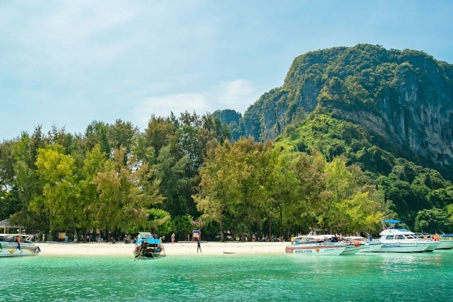 4 Islands Krabi: Guided Longtail Boat Tour from Krabi + Lunch, at Day Trips from Krabi, Saladan