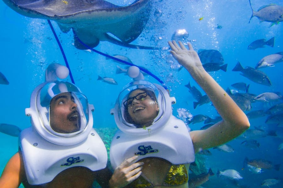Tenerife: Guided Underwater Walking Experience, at Tenerife Water Activities