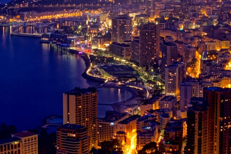 Monaco and Monte carlo by Night, Nice
