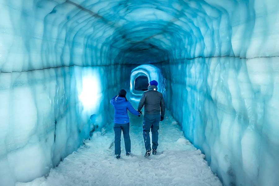 Husafell: Langjokull Ice Tunnel & Snowmobile Tour, Reykjavik