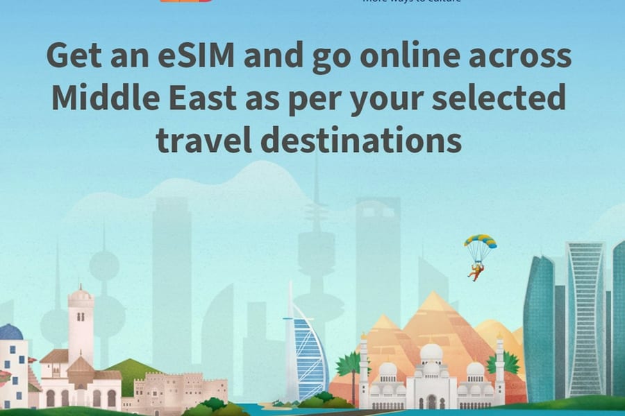 Middle East & North Africa: Regional eSIM by Airalo, at WiFi & SIM Cards Dubai