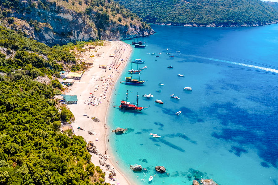 From Saranda: Albanian Ionian Sea Boat Tour, Tirana