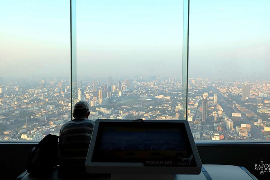 拜约克天空酒店观景台和旋转观景台门票, at Baiyoke Sky Hotel, Bangkok