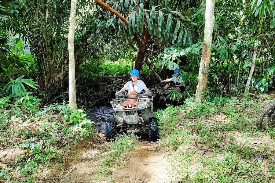 From Phuket: Khao Lak ATV Tour, Waterfall and Lunch with Hotel Transfers, Phuket