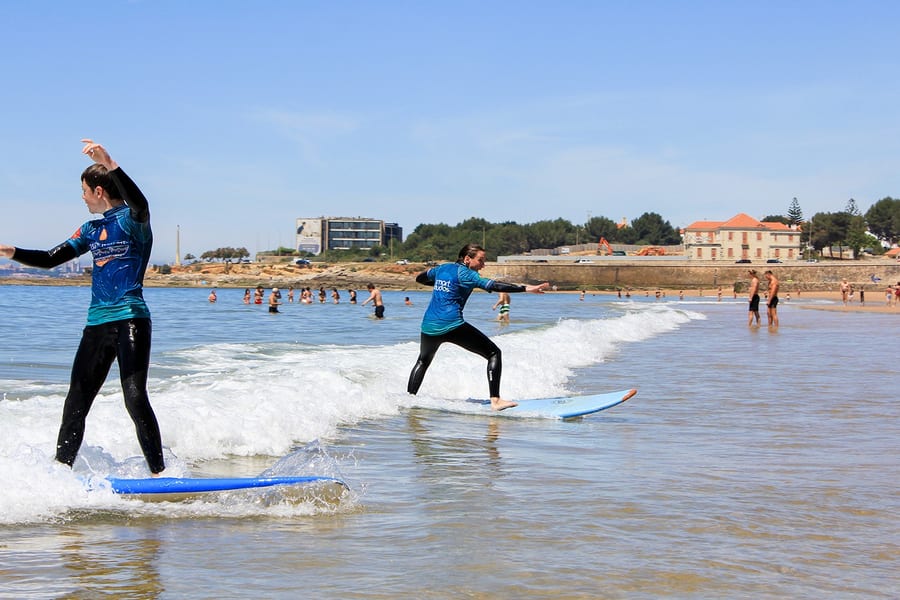 2-Hour Group Surf Lesson in Carcavelos Beach, at Lisbon Surfaris - Surf School