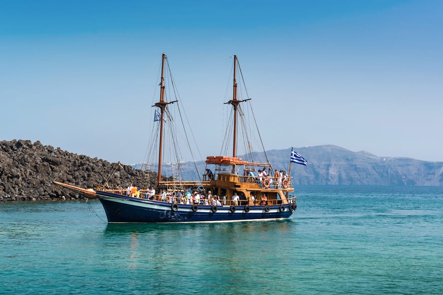 Santorini 3-Hour Cruise to Volcano and Hot Springs, Santorini