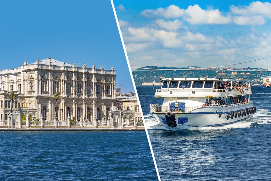 Combo: Biglietti Salta la Coda per Palazzo Dolmabahçe e Harem con Audio Guida + Crociera sul Bosforo, Istanbul