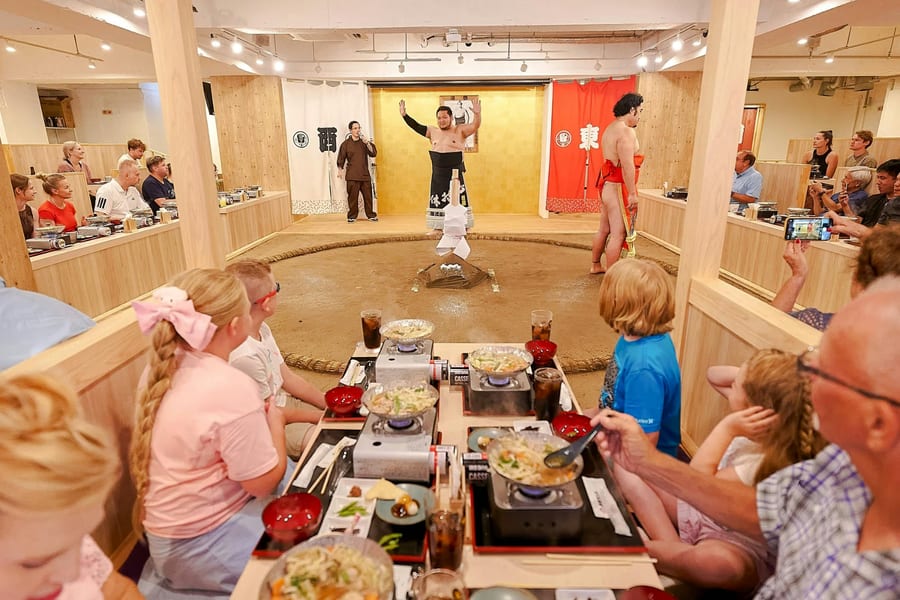 Sumo Show, Ring Practice & Chanko-Nabe Dinner with a Retired Wrestler · Ryogoku, Tokyo