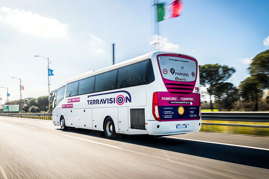 Bus Transfers: Fiumicino Airport to/from Rome Termini Station by Terravision, Rome