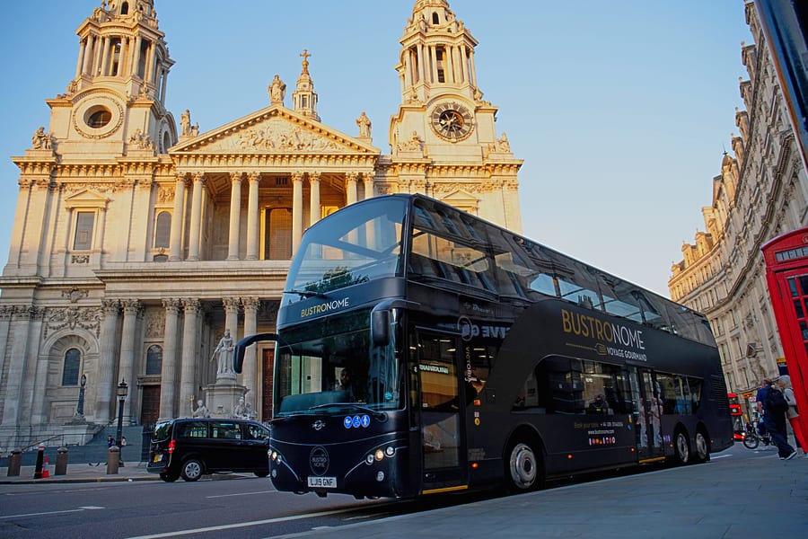 6-Course Gourmet Dinner on a Luxury Coach Bustronome, at Victoria Embankment