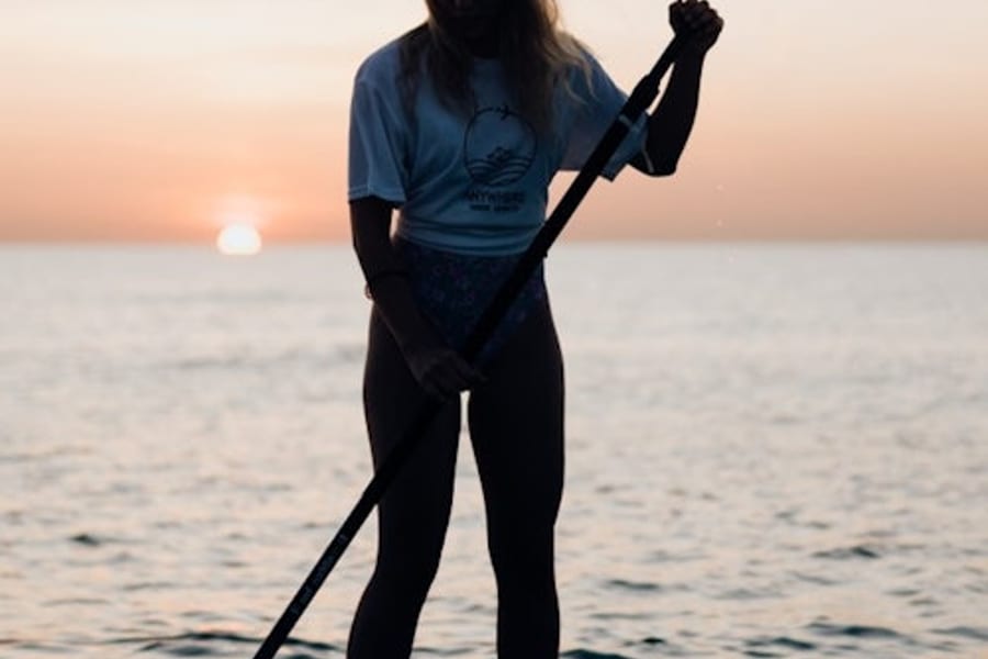 Barcelona: Sunset Paddle Surf