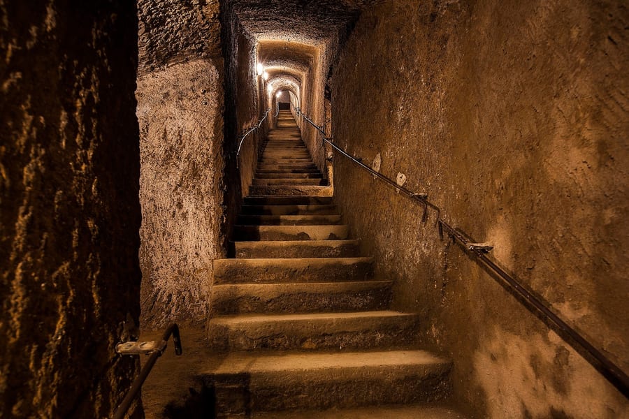 Biglietti d'ingresso per il Tunnel Borbonico e visita guidata, at Vico del Grottone, 4, 80132 Napoli NA, Italy, Pompeii and Naples
