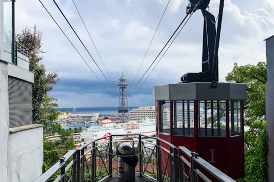 Barcelona Cable Car: One Way from Montjuic Mountain, at Barcelona Cable Car (Port Cable Car)
