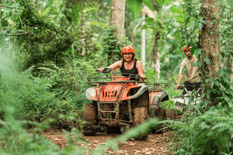 Mula sa Phuket: Sakay ng Balsa ng Kawayan, ATV Ride kasama ang Elephant Trekking at Karanasan sa Paliligo, Phuket