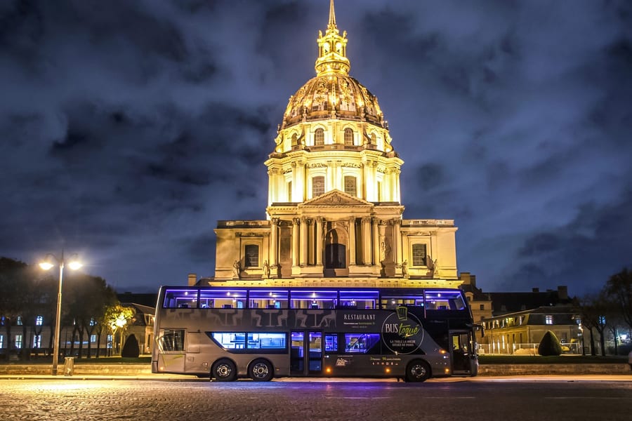 आर्क दे त्रिओंफ से: पेरिस के नज़ारों के साथ Bus Toqué सिग्नेचर डिनर, Paris